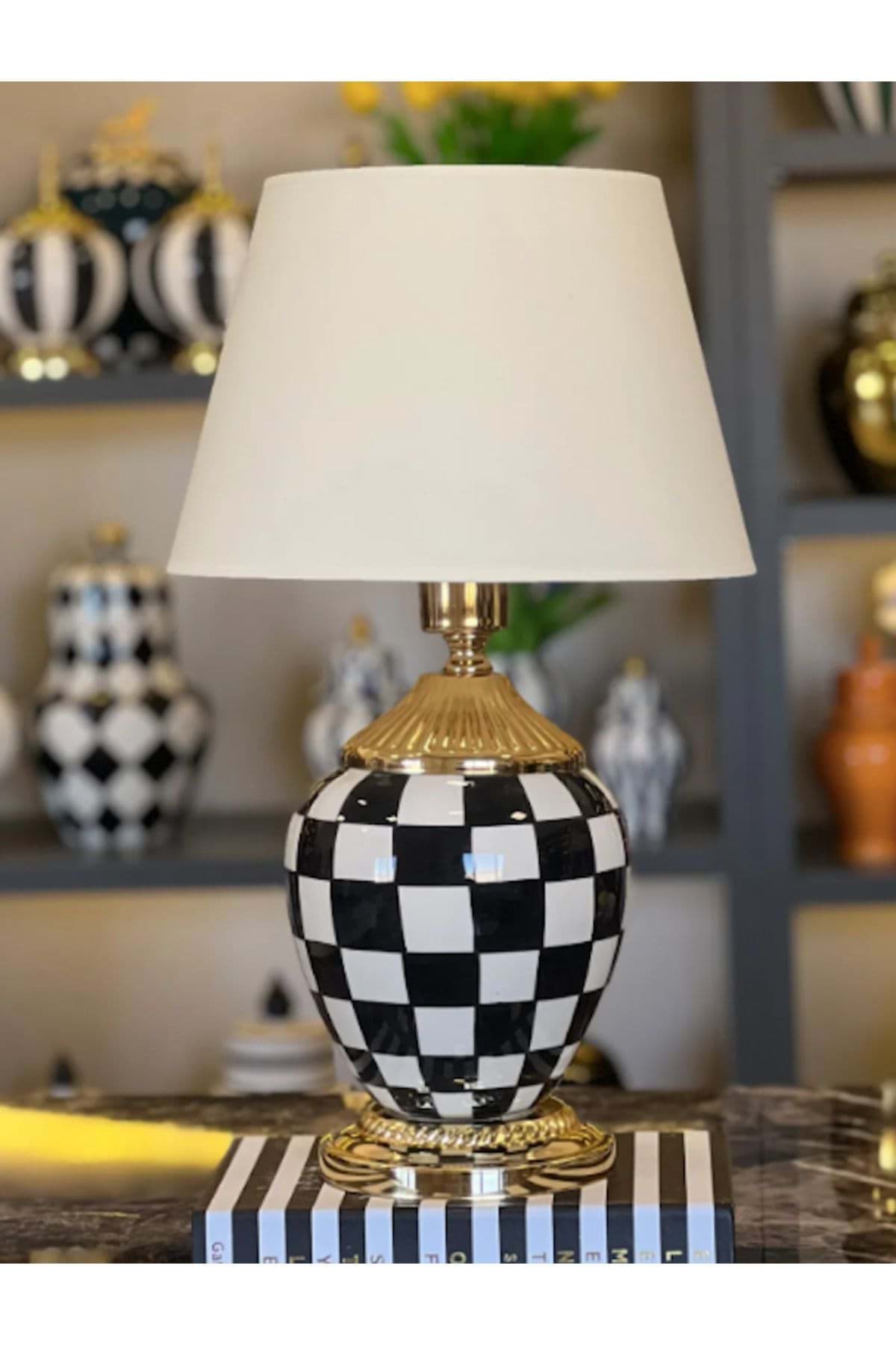 Dekoratif Seramik Küp Abajur resmi