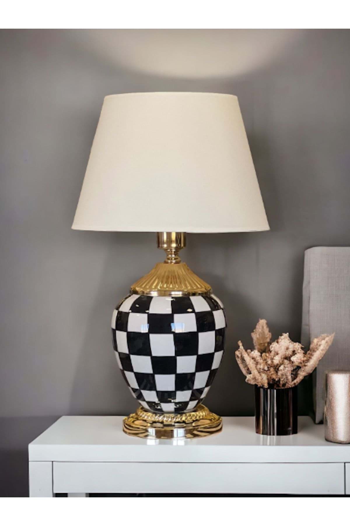 Dekoratif Seramik Küp Abajur resmi